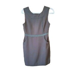 Esley NWT Brown Fitted Dress  With Lace Embellishments, Size Medium/ B1